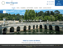 Tablet Screenshot of hotel-majestic-nimes.com